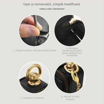 Set DIY pentru transformarea gentii de machiaj – cupru, model KZ006, brand Decorate, toamnă 2022
