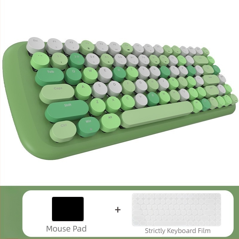 Set tastatură și mouse cu fir, mecanic, iluminare mixtă, ABS plastic, conexiune USB, fără suport pentru încheieturi