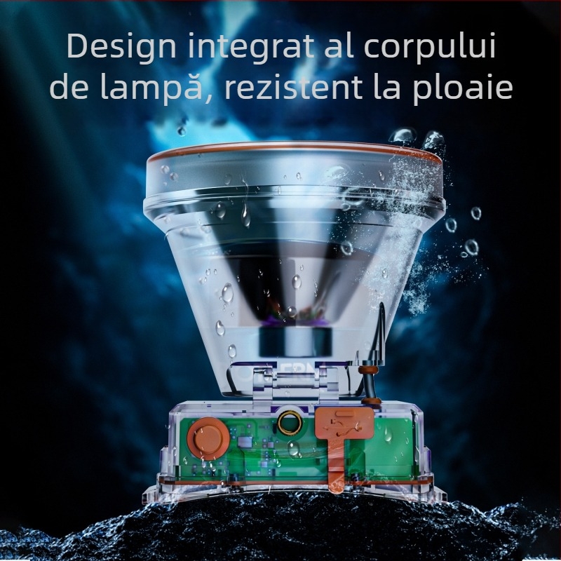 Frontala LED pentru scufundări, impermeabilă, 10000mAh, 300W, rază de peste 500 m