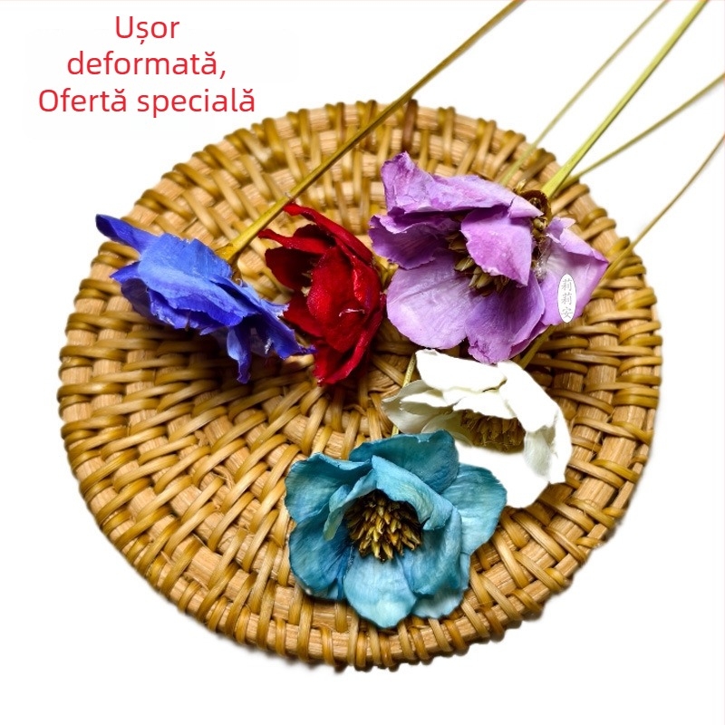 Lillian's Buchet handmade de flori uscate cu floare clopot argintiu