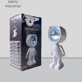 Lampa robot pentru apus cu atmosferă de astronaut, iluminator pentru fotografie, baterie încorporată, montaj pe birou