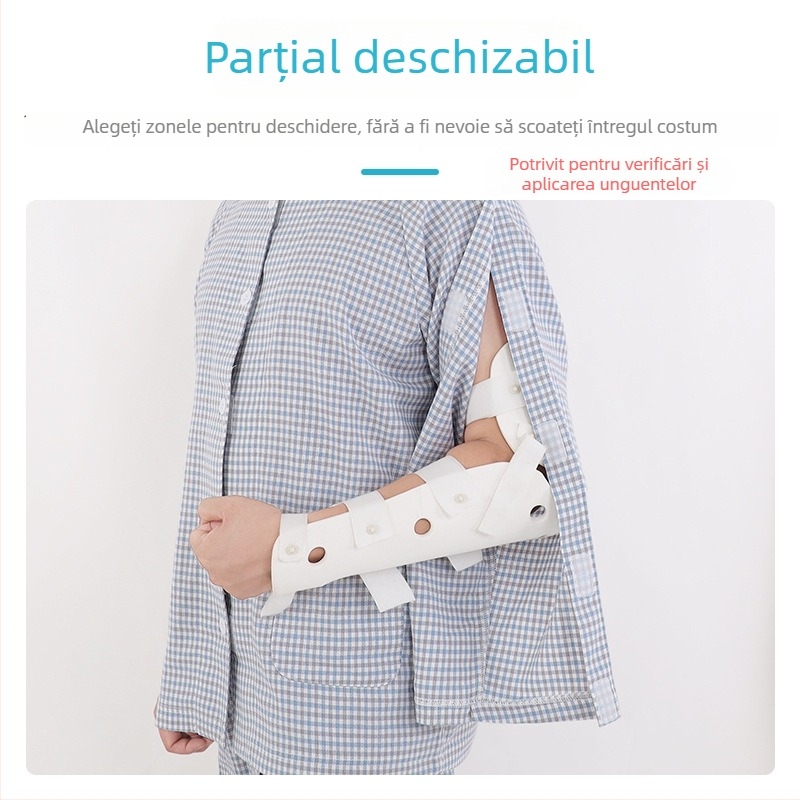 Jingruikang Îmbrăcăminte de îngrijire medicală, unisex, 95% bumbac, mâneci Raglan, guler rotund, lungime 80–100 cm, primăvară/toamnă