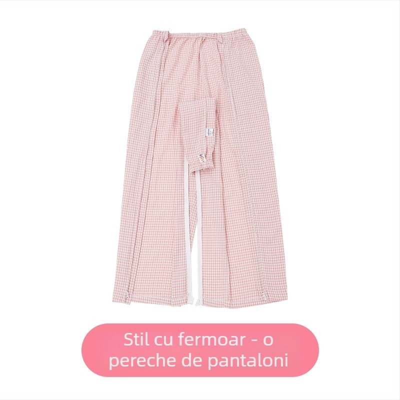 Jingruikang Îmbrăcăminte de îngrijire medicală, unisex, 95% bumbac, mâneci Raglan, guler rotund, lungime 80–100 cm, primăvară/toamnă