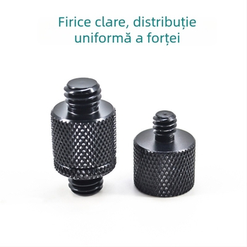 Șurub pentru cameră, convertor 1/4, aliaj de aluminiu, capacitate de încărcare 2–5 kg, greutate 0,0084 kg