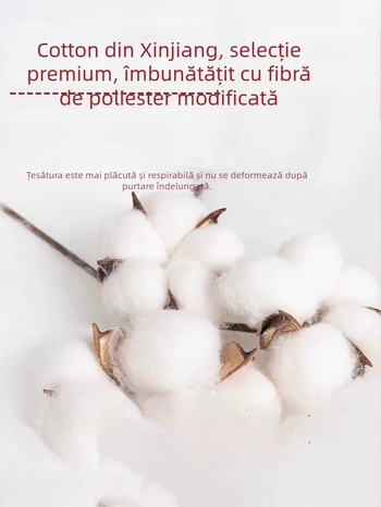 Set de două piese pentru uniformă medicală – Bluza și pantalon, mâneci scurte, guler rotund, material cu absorbție a umezelii (Bumbac 30–50%, Poliester 50–70%; Mâneci standard; Lungime standard)