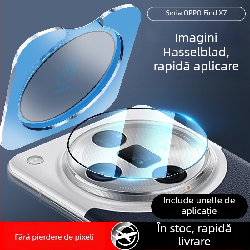 Film pentru obiectiv din sticlă temperată pentru Oppo Find X8 Pro / Find X8S / Find X7 – claritate HD, protecție obiectiv