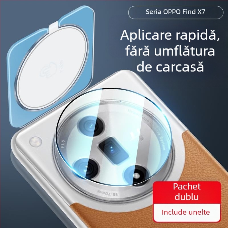 Film pentru obiectiv din sticlă temperată pentru Oppo Find X8 Pro / Find X8S / Find X7 – claritate HD, protecție obiectiv