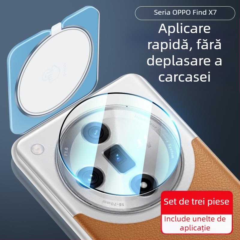 Film pentru obiectiv din sticlă temperată pentru Oppo Find X8 Pro / Find X8S / Find X7 – claritate HD, protecție obiectiv