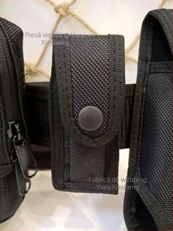 Xiesheng Curea Tactică Multifuncțională A – Set cu opt piese pentru Echipament de Securitate pentru Patrulare, Curea din Nylon Oxford Canvas, Cataramă din Plastic, Închidere cu Cataramă, Lățime >4 cm, Ambalaj Individual