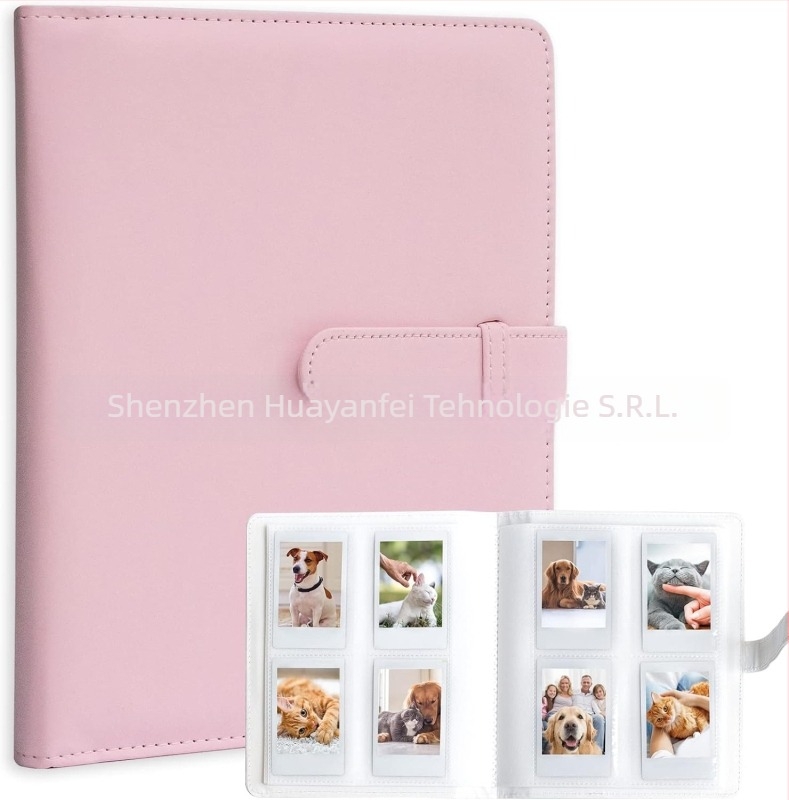 Album Instax Mini, 256 de pagini, compatibil cu Instax Mini 8/9/11/12, husă PU, lansat în 2016