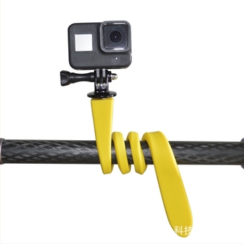 Selfie stick cu suport de silicon în formă de șarpe, telecomandă Bluetooth, compatibil universal cu telefoane mobile, GP103E, Wesport