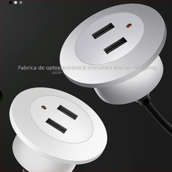 Încărcător USB pentru birou cu încărcător încorporat cu mai multe porturi – încărcare rapidă QC2.0, ieșire 2A, putere maximă 10W