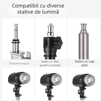 Bază pentru bliț fotografic, 200W, montaj filet, compatibil SK400II și SL60