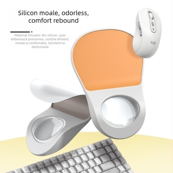 Model X3; Pad ergonomic din silicon pentru încheietura mâinii, pentru mouse; singură față; imprimare logo; OEM personalizare