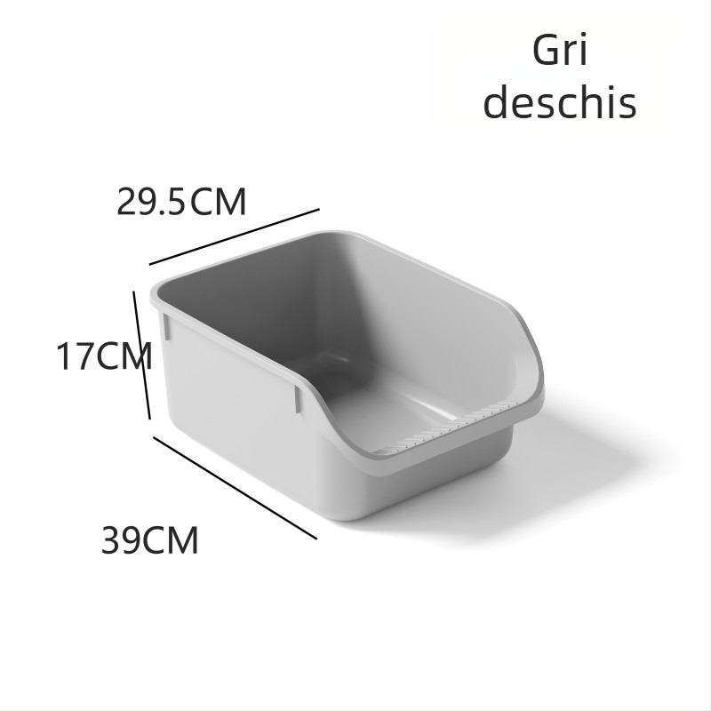 Vas de nisip pentru pisici, design semiînchis, anti-vărsat, pentru pisici și câini, PP material, Berry brand