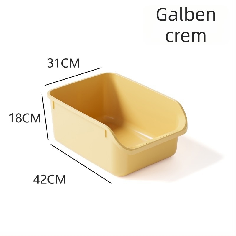 Vas de nisip pentru pisici, design semiînchis, anti-vărsat, pentru pisici și câini, PP material, Berry brand