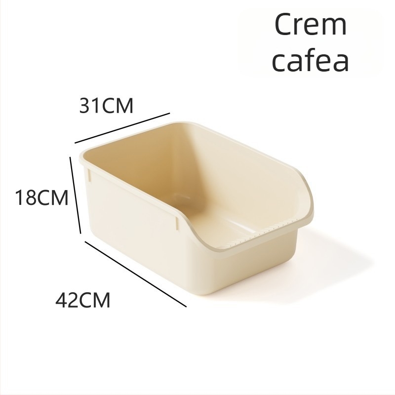 Vas de nisip pentru pisici, design semiînchis, anti-vărsat, pentru pisici și câini, PP material, Berry brand