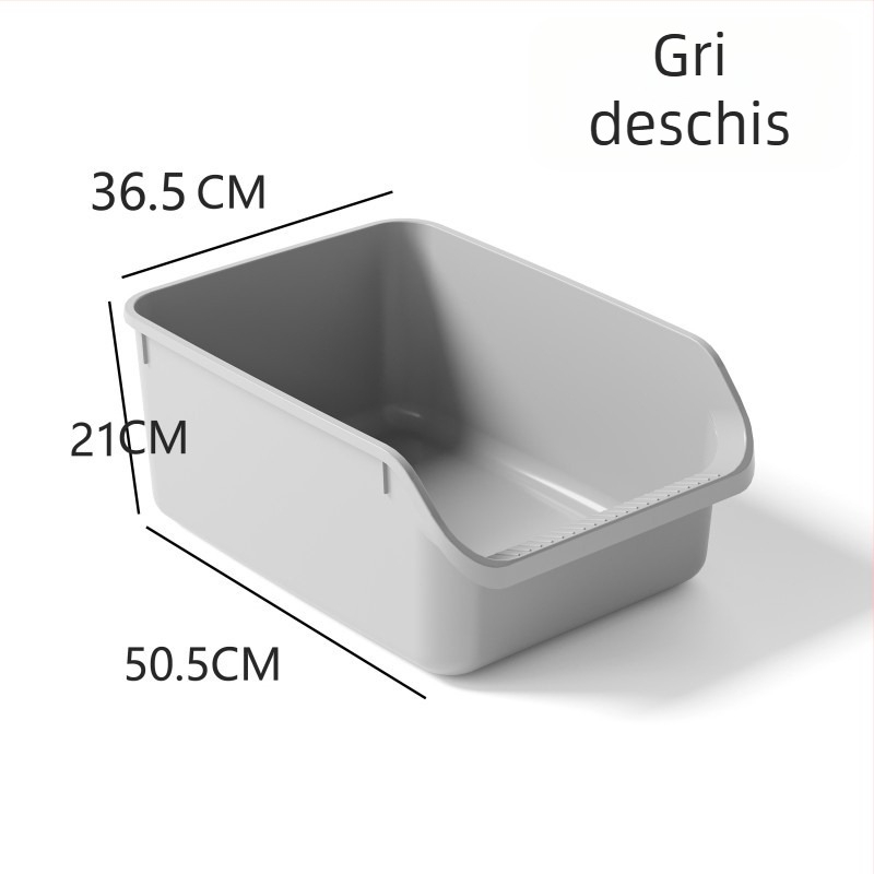 Vas de nisip pentru pisici, design semiînchis, anti-vărsat, pentru pisici și câini, PP material, Berry brand