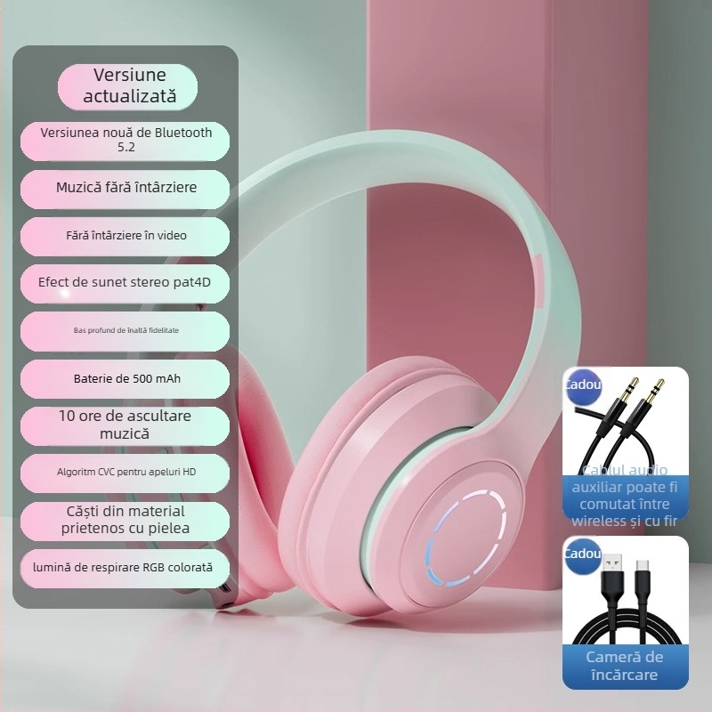 Nothing căști Bluetooth pentru cap cu control vocal, Bluetooth 5.2 fără întârziere, stil sport, autonomie baterie până la 4 ore