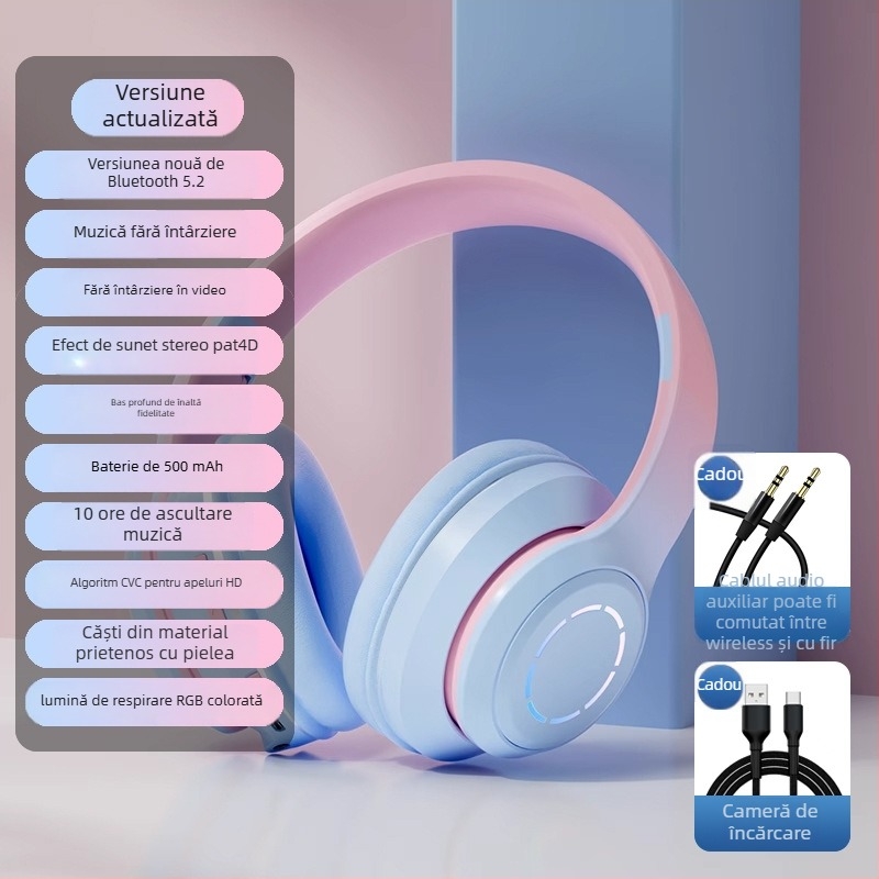 Nothing căști Bluetooth pentru cap cu control vocal, Bluetooth 5.2 fără întârziere, stil sport, autonomie baterie până la 4 ore