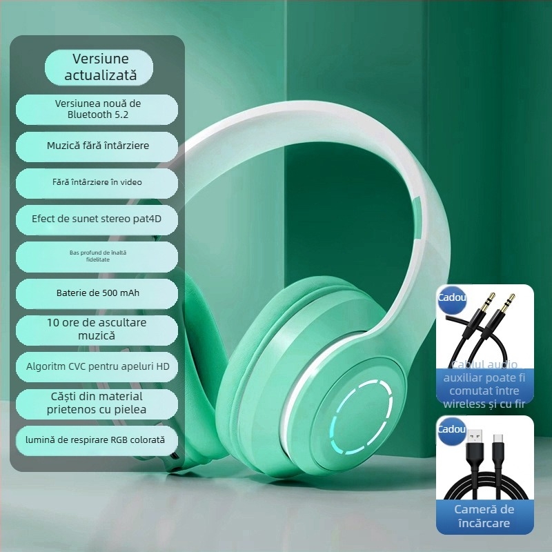 Nothing căști Bluetooth pentru cap cu control vocal, Bluetooth 5.2 fără întârziere, stil sport, autonomie baterie până la 4 ore