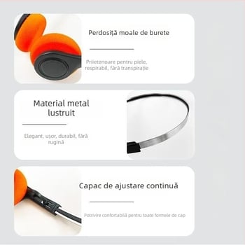 Casca de gaming Bluetooth 5.0, pe cap, sunet stereo cu bas puternic, autonomie baterie peste 8 ore