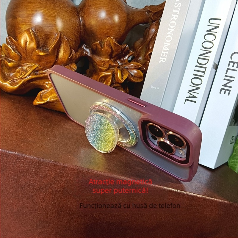 Suport auto magnetic cu ventuză pentru telefon, compatibil MagSafe, din plastic, compatibil cu dispozitive Apple și Android