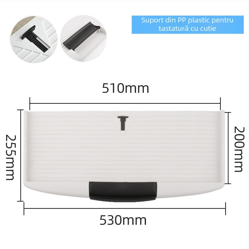 Șină pentru tastatură pentru biroul de calculator, material plastic, model SAD, Jingxin, stil: minimalist modern