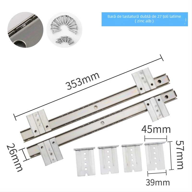 Șină pentru tastatură pentru biroul de calculator, material plastic, model SAD, Jingxin, stil: minimalist modern