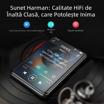 MP4/MP3 Player muzical cu touchscreen și Bluetooth — ultra-subțire, pentru citirea romanelor