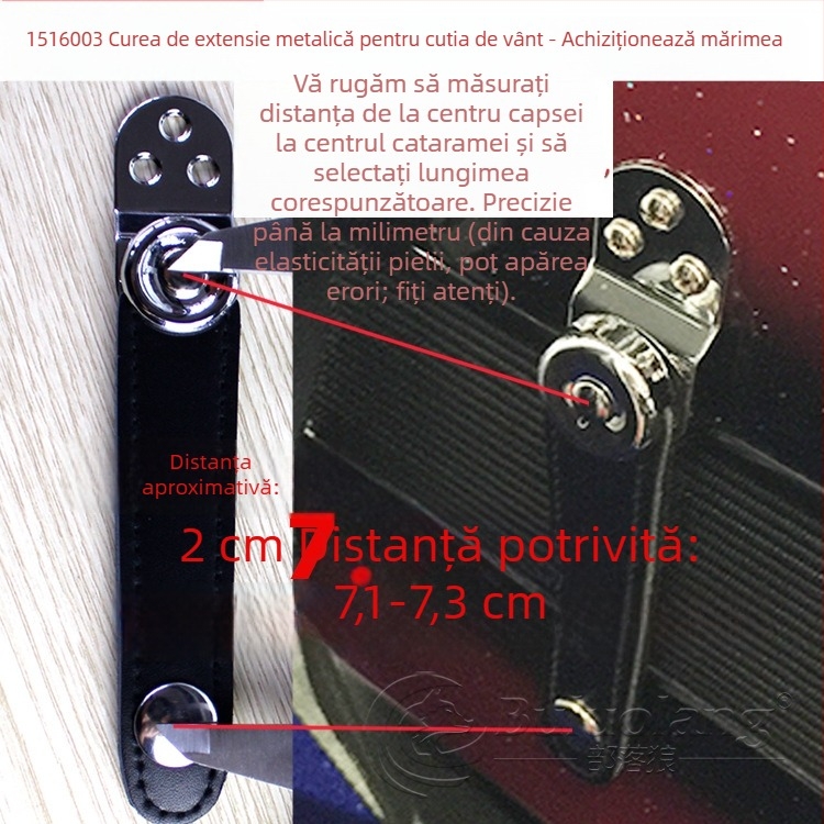 Bellows Buckle pentru acordeon – Piele de vită, Model 1516003, BULUOLANG, Accesorii pentru instrumente cu clape occidentale