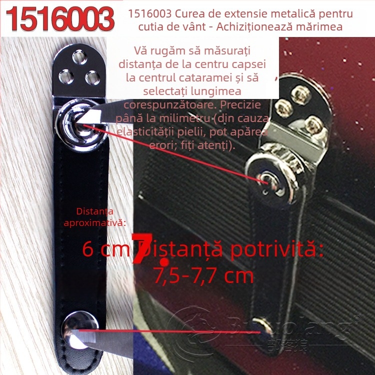 Bellows Buckle pentru acordeon – Piele de vită, Model 1516003, BULUOLANG, Accesorii pentru instrumente cu clape occidentale