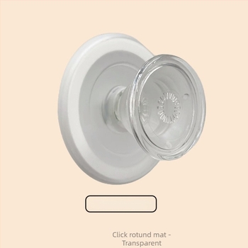 Snap-on suport magnetic MagSafe pentru telefon, disc rotund mat, PC transparent, detașabil, universal