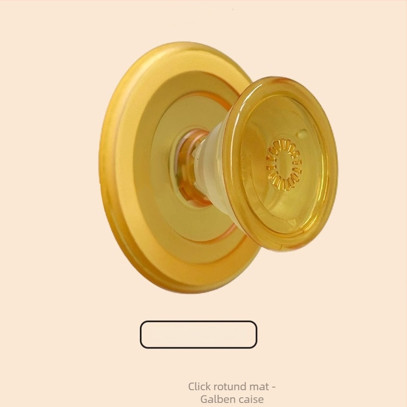 Snap-on suport magnetic MagSafe pentru telefon, disc rotund mat, PC transparent, detașabil, universal