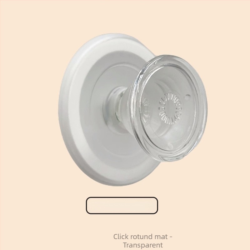 Snap-on suport magnetic MagSafe pentru telefon, disc rotund mat, PC transparent, detașabil, universal