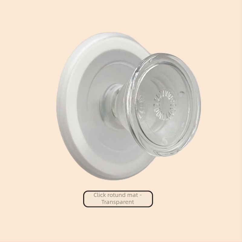 Snap-on suport magnetic MagSafe pentru telefon, disc rotund mat, PC transparent, detașabil, universal