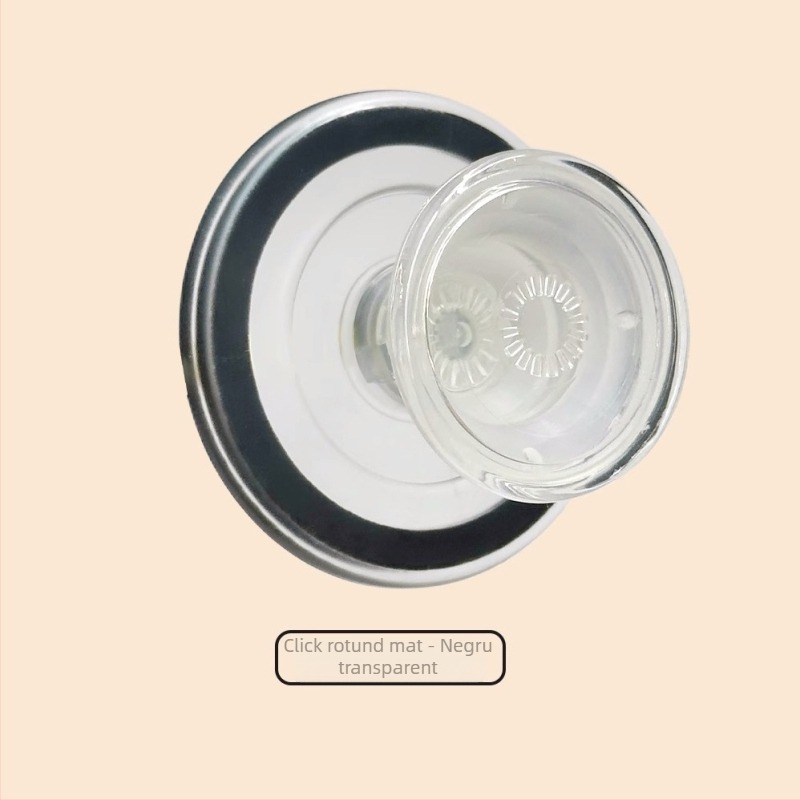 Snap-on suport magnetic MagSafe pentru telefon, disc rotund mat, PC transparent, detașabil, universal