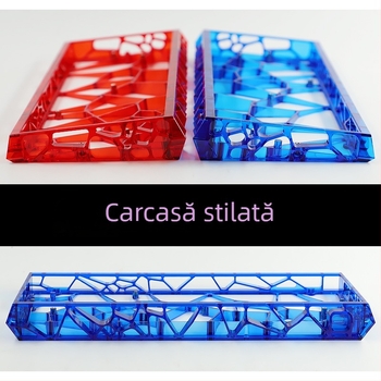 Carcasă transparentă pentru tastatură Jiadalong, kit cu liner PCB ecologic pentru tastaturi mecanice