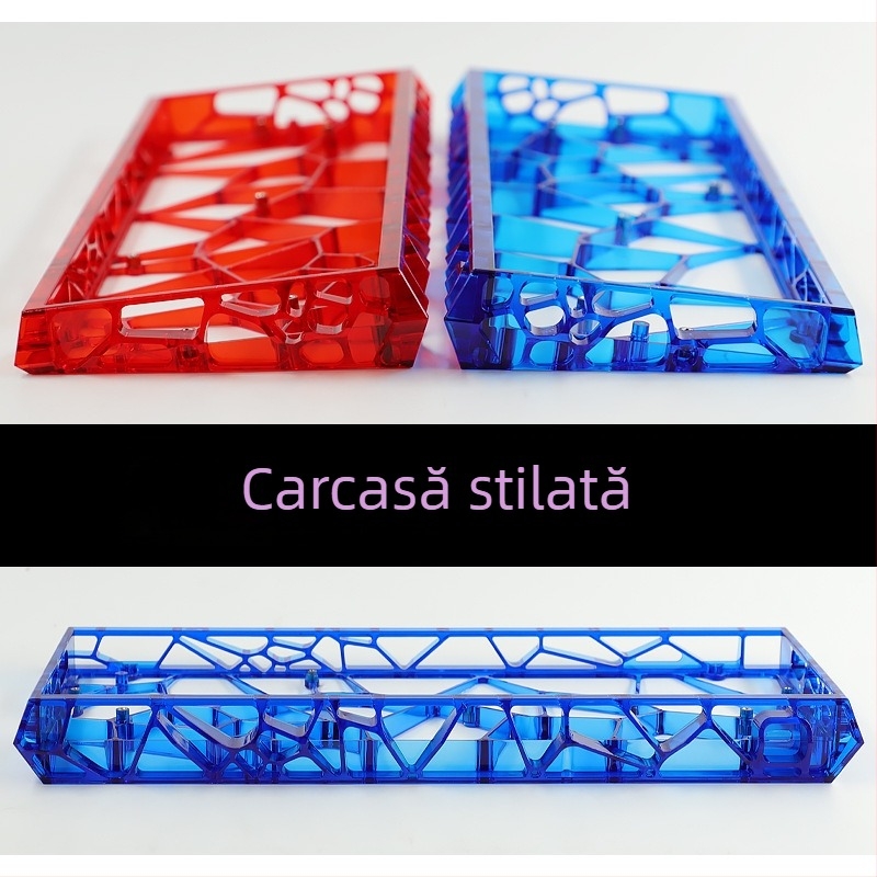 Carcasă transparentă pentru tastatură Jiadalong, kit cu liner PCB ecologic pentru tastaturi mecanice