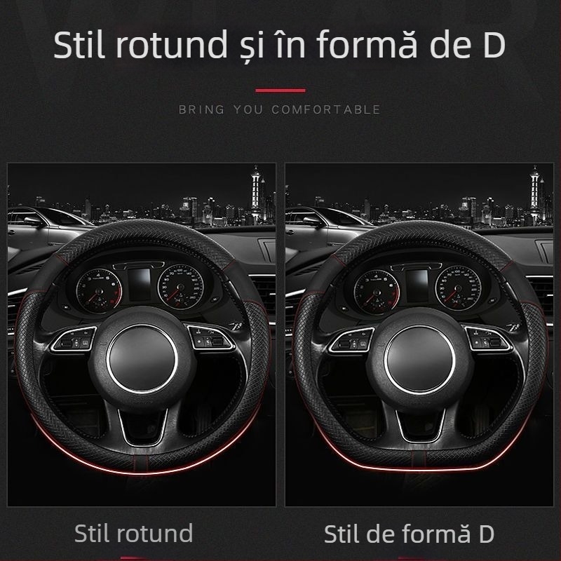 Husă pentru volan BYD, din piele artificială, stil modern minimalist, vară, instalare universală