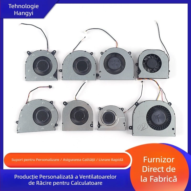 Ventilator de răcire pentru laptop Hangyi Hy-19, carcasă cupru-aluminiu, extrem de silențios, răcire cu aer, durată de viață de 6 ani