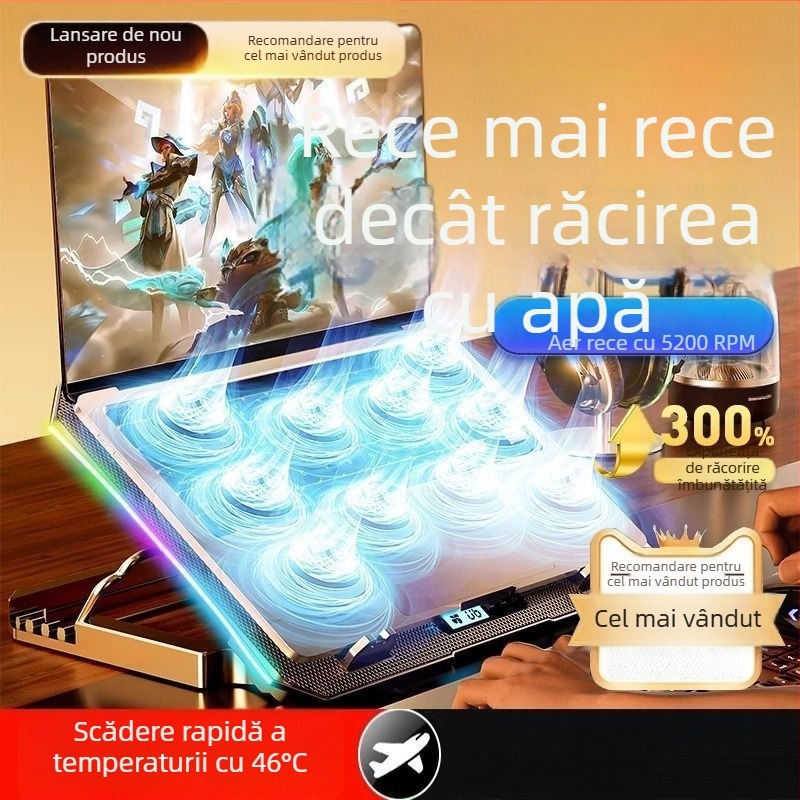 Suport de răcire pentru laptop cu ventilator încorporat – răcire cu aer, pentru notebook, PlayBook și alte dispozitive