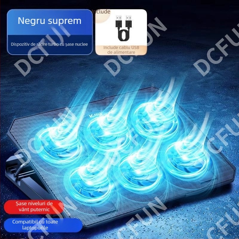 Suport de răcire pentru laptop cu ventilator încorporat – răcire cu aer, pentru notebook, PlayBook și alte dispozitive