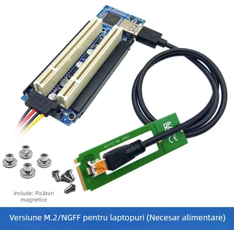 Card adaptor USB-PCI pentru captură video și control, CX12, ASM1083, nucleu din cupru, viteză transfer 500