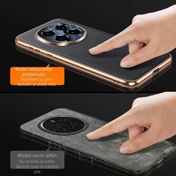 Carcasă din piele naturală pentru Honor Magic7, protecție completă a obiectivului, piele de vită de înaltă calitate, design luxos