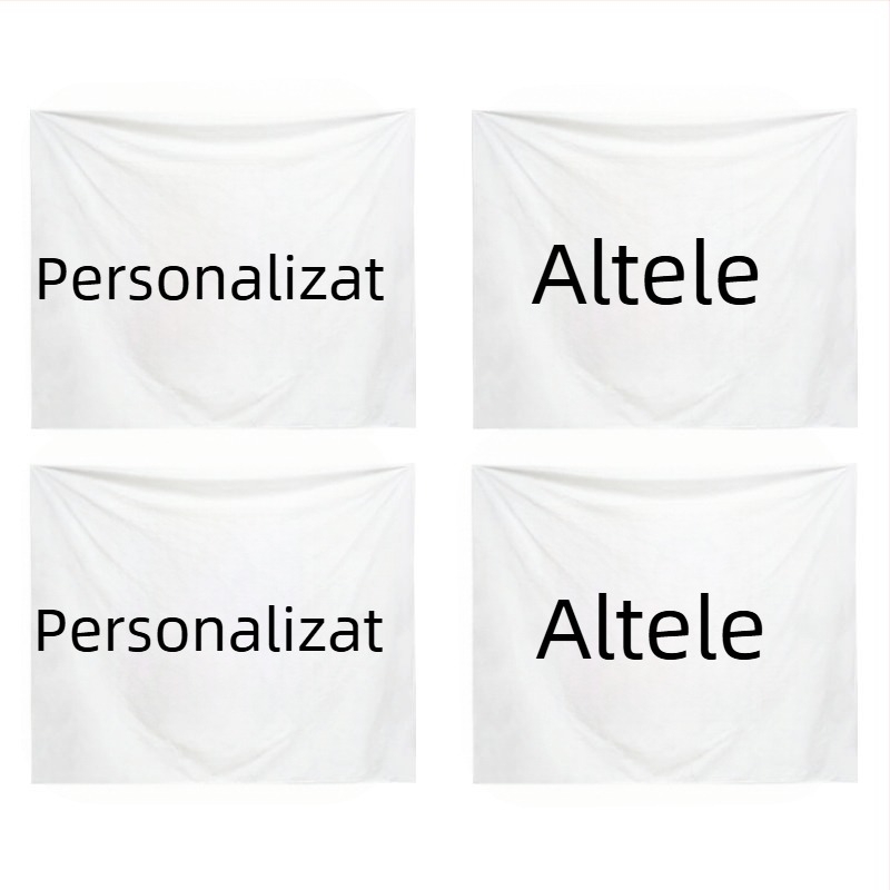 Tapiserie modernă minimalistă din bumbac și lână pentru decorarea portbagajului mașinii, dreptunghiulară, țesut mecanic, personalizabil