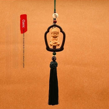 Pandant Buddha pentru mașină, ornament pentru oglinda cu lotus, stil modern, decor interior auto personalizabil