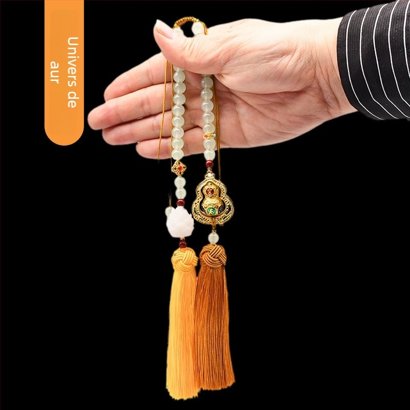 Pandant Buddha pentru mașină, ornament pentru oglinda cu lotus, stil modern, decor interior auto personalizabil