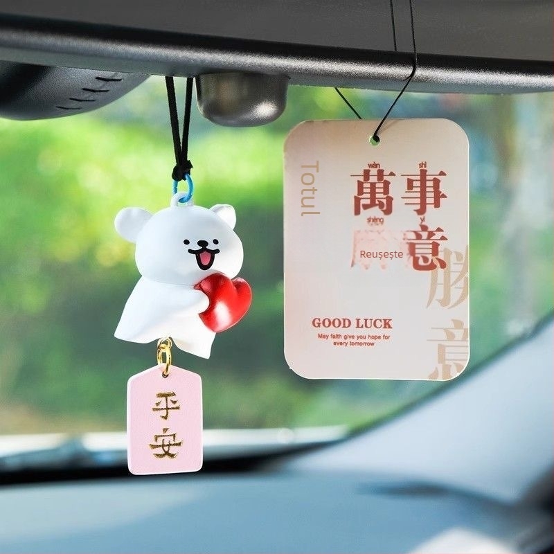 Pandantiv auto Line Puppy - din plastic, stil animație, decor interior, ornamente auto