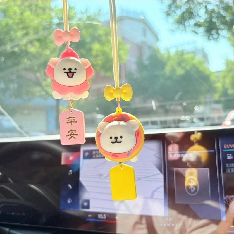 Pandantiv auto Line Puppy - din plastic, stil animație, decor interior, ornamente auto